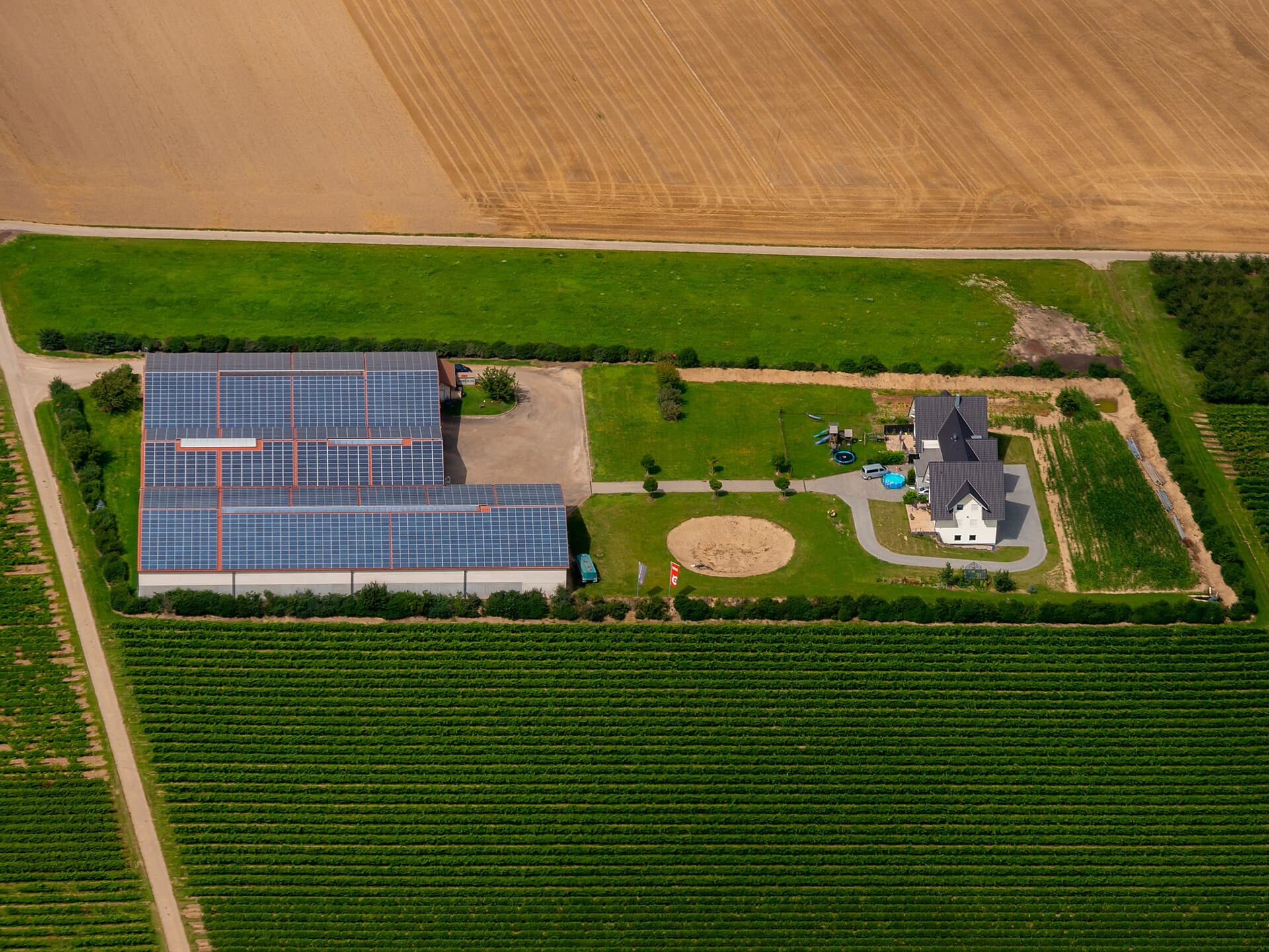 Vivienda con instalación solar